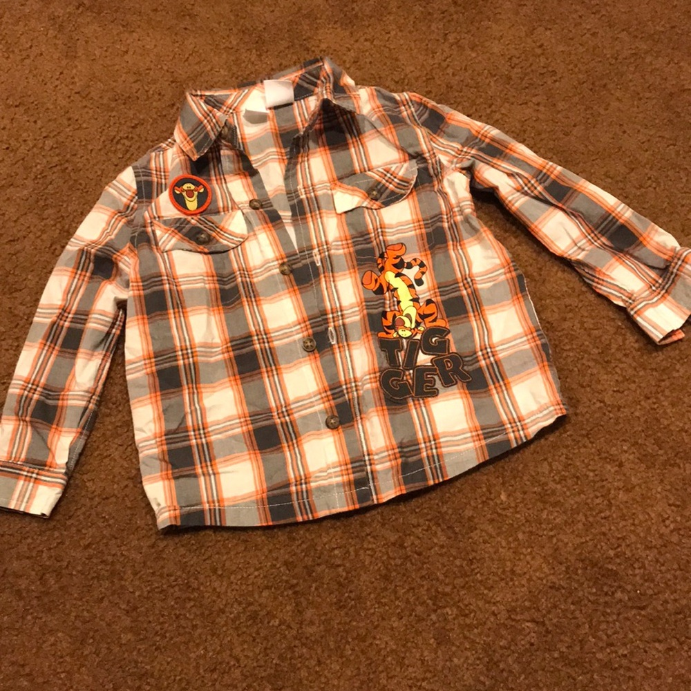 EUC Tigger Button up Top